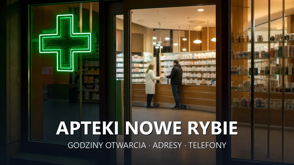 Apteki Nowe Rybie, gmina Limanowa, powiat limanowski - adresy, telefony, godziny otwarcia